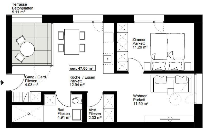 Neu erstellte Wohnung mit Balkon in Hard Exterior foto